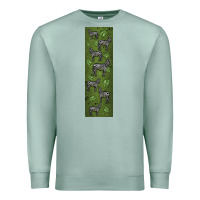 Seafoam zebra Premium Sweatshirt - LillyAllenDesigns