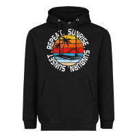 Black sunrise sunburn sunset repeat retro vintage gift vacation t shirt Heavyweight Hoodie - tuanDangUi