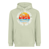 Matcha sunrise sunburn sunset repeat retro vintage gift vacation t shirt Heavyweight Hoodie - tuanDangUi