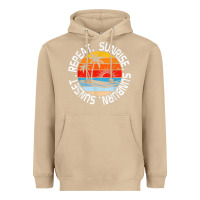 Mushroom sunrise sunburn sunset repeat retro vintage gift vacation t shirt Heavyweight Hoodie - tuanDangUi