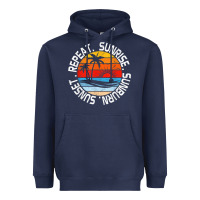Sunrise Sunburn Sunset Repeat Retro Vintage Gift Vacation T Shirt Heavyweight Hoodie | Teevron