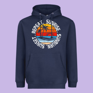 Sunrise Sunburn Sunset Repeat Retro Vintage Gift Vacation T Shirt Heavyweight Hoodie Designed By Tuandangui