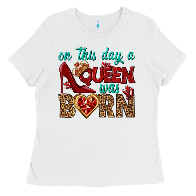 On This Day A Queen Was Born Ladies Tee by BundleAndBundleShop | Teevron