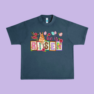 He Is Risen Urban Heavy Tee Designed By Nancycooperartshop