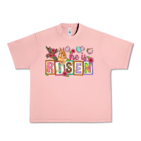 Salmon He is risen Urban Heavy Tee - NancyCooperArtShop