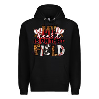 Black my heart is on that field baseball Premium Hoodie - RanaPortraitStore