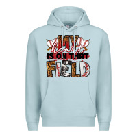 Blue Mist my heart is on that field baseball Premium Hoodie - RanaPortraitStore