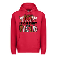 Cardinal my heart is on that field baseball Premium Hoodie - RanaPortraitStore