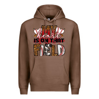 Chestnut my heart is on that field baseball Premium Hoodie - RanaPortraitStore
