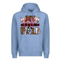 Colony Blue my heart is on that field baseball Premium Hoodie - RanaPortraitStore