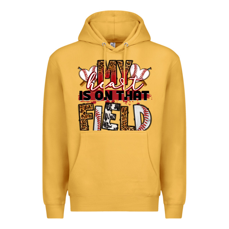 My Heart Is On That Field Baseball Premium Hoodie by RanaPortraitStore | Teevron
