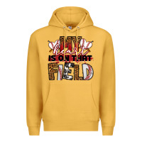 Mustard my heart is on that field baseball Premium Hoodie - RanaPortraitStore