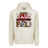 Oatmeal Heather my heart is on that field baseball Premium Hoodie - RanaPortraitStore