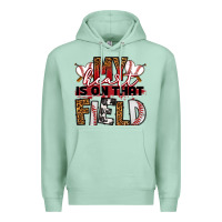 Seafoam my heart is on that field baseball Premium Hoodie - RanaPortraitStore