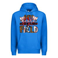 True Royal my heart is on that field baseball Premium Hoodie - RanaPortraitStore