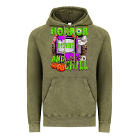 Vintage Olive Horror movies and chill Vintage Hoodie - NancyCooperArtShop