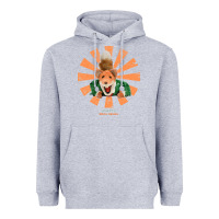 Heather Grey basil brush retro japanese Heavyweight Hoodie - tuanDangUi