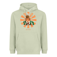 Matcha basil brush retro japanese Heavyweight Hoodie - tuanDangUi