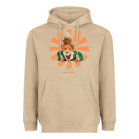 Mushroom basil brush retro japanese Heavyweight Hoodie - tuanDangUi