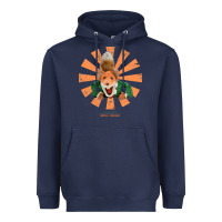 Navy basil brush retro japanese Heavyweight Hoodie - tuanDangUi
