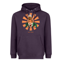 Plum basil brush retro japanese Heavyweight Hoodie - tuanDangUi