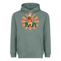 Sage basil brush retro japanese Heavyweight Hoodie - tuanDangUi