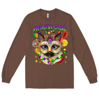 Chestnut meowdi gras mardi gras cat Long Sleeve Tee - CowGirlArtShop