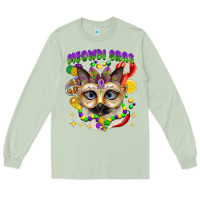 Matcha meowdi gras mardi gras cat Long Sleeve Tee - CowGirlArtShop
