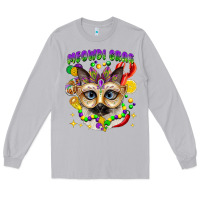 Meowdi Gras Mardi Gras Cat Long Sleeve Tee | Teevron