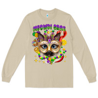 Mushroom meowdi gras mardi gras cat Long Sleeve Tee - CowGirlArtShop