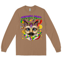 Toasted Coconut meowdi gras mardi gras cat Long Sleeve Tee - CowGirlArtShop