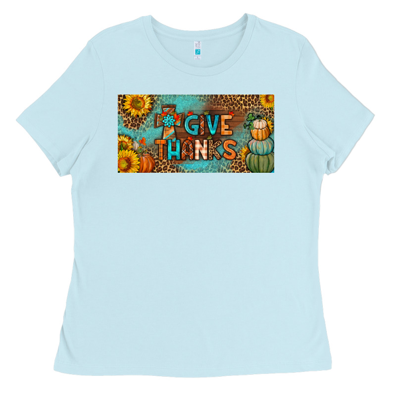 Give Thanks License Plate Ladies Tee by BundleAndBundleShop | Teevron