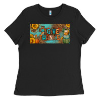 Black give thanks license plate Ladies Tee - BundleAndBundleShop
