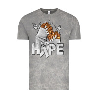 Cloud Rock hope white ribbon lung cancer nails Vintage Tee - NancyCooperArtShop