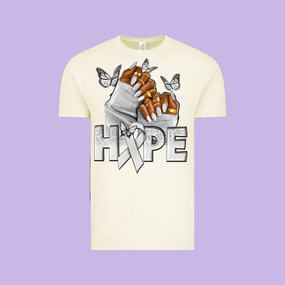 Hope White Ribbon Lung Cancer Nails Vintage Tee Designed By Nancycooperartshop