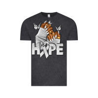 Vintage Black hope white ribbon lung cancer nails Vintage Tee - NancyCooperArtShop
