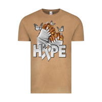 Vintage Camel hope white ribbon lung cancer nails Vintage Tee - NancyCooperArtShop