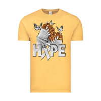 Vintage Mustard hope white ribbon lung cancer nails Vintage Tee - NancyCooperArtShop