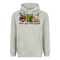 Moon Dust Peace Love Saanen Goats Heavyweight Hoodie - LillyAllenDesigns