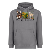 Storm Peace Love Saanen Goats Heavyweight Hoodie - LillyAllenDesigns