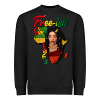 Black Free-ish since 1865 black woman Heavyweight Sweatshirt - FaDigitalArtStudio