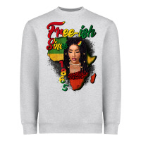 Free-ish Since 1865 Black Woman Heavyweight Sweatshirt | Teevron