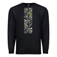 Black zebra Premium Sweatshirt - LillyAllenDesigns