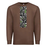 Chestnut zebra Premium Sweatshirt - LillyAllenDesigns