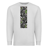 Dove Grey zebra Premium Sweatshirt - LillyAllenDesigns