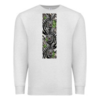 Oatmeal Heather zebra Premium Sweatshirt - LillyAllenDesigns