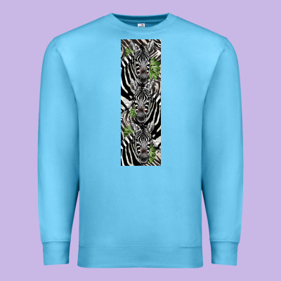 Zebra Premium Sweatshirt Designed By Lillyallendesigns