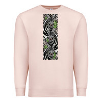Pale Pink zebra Premium Sweatshirt - LillyAllenDesigns