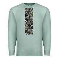 Seafoam zebra Premium Sweatshirt - LillyAllenDesigns