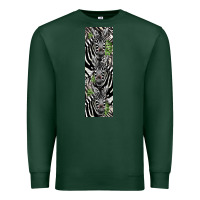Sports Green zebra Premium Sweatshirt - LillyAllenDesigns